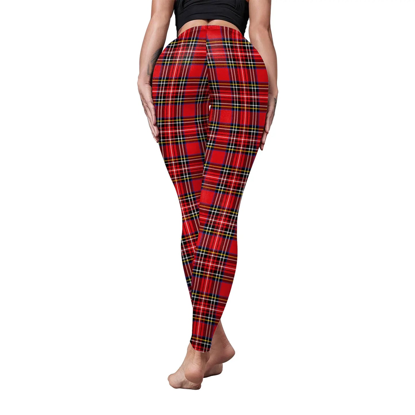 Tartan Soft Elastic Leggings