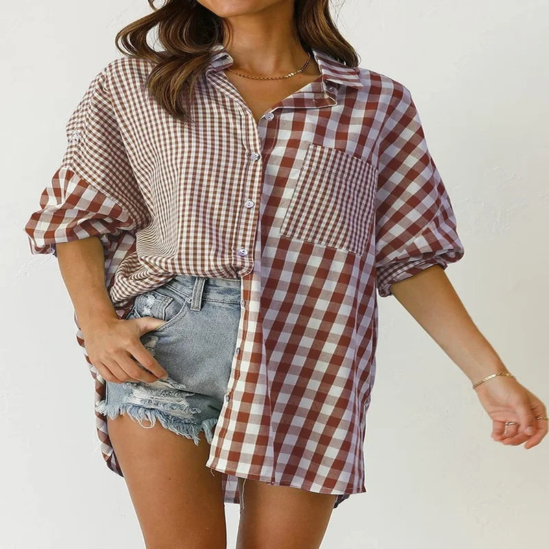 Casual Summer Plaid Shirt Jacket