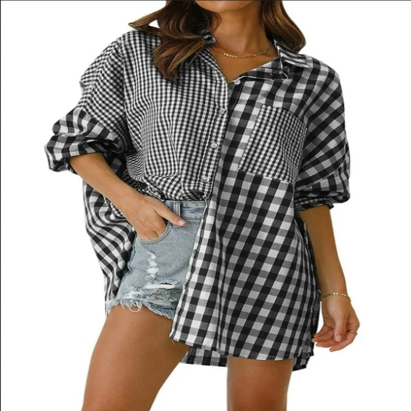 Casual Summer Plaid Shirt Jacket