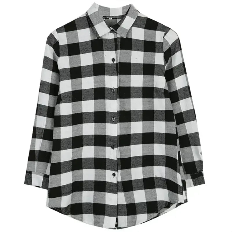 Cotton Plaid Daily Shirt