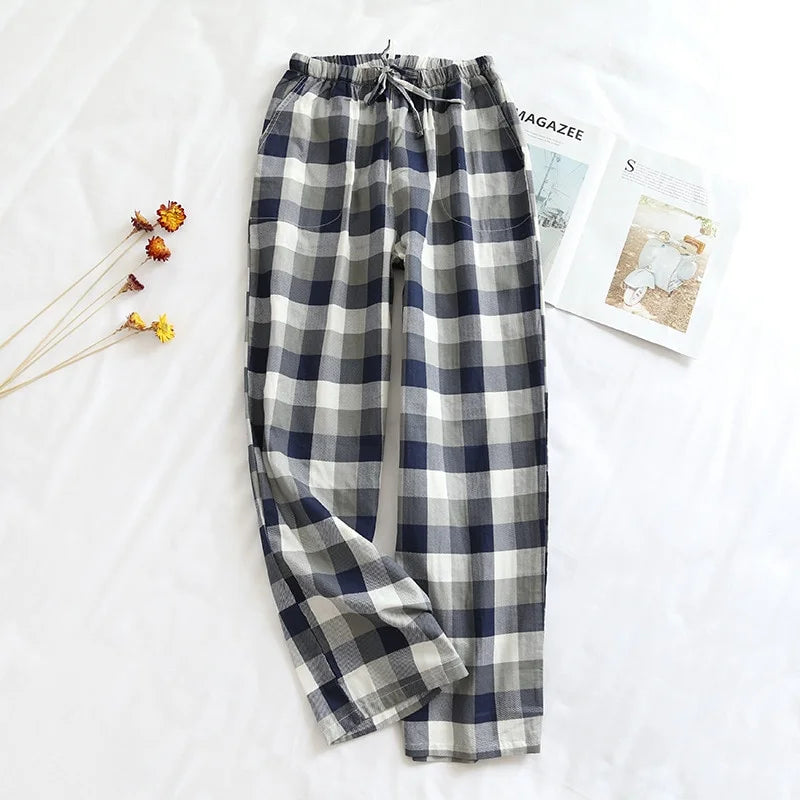 Cotton Plaid Pyjama Pants