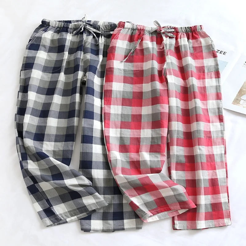 Cotton Plaid Pyjama Pants