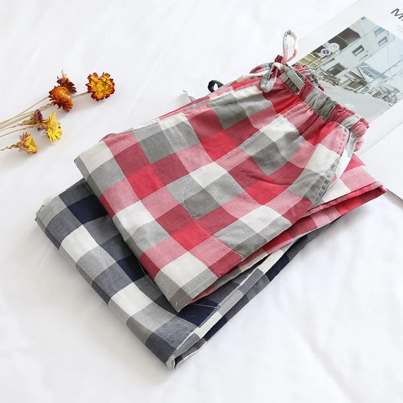 Cotton Plaid Pyjama Pants