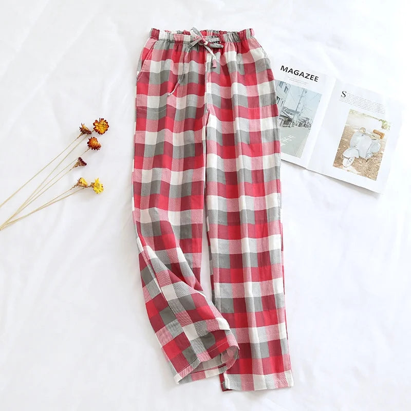 Cotton Plaid Pyjama Pants