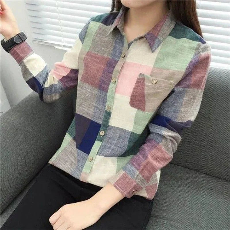 Lightweight Plaid Shirts Jacket