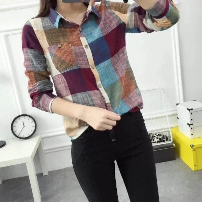 Lightweight Plaid Shirts Jacket