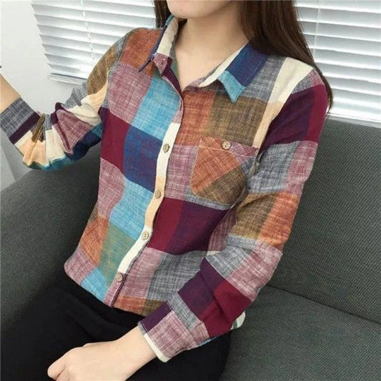 Lightweight Plaid Shirts Jacket