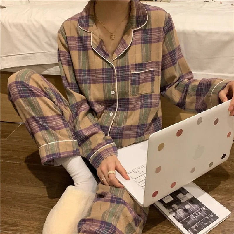 Multicoloured Plaid Pyjama