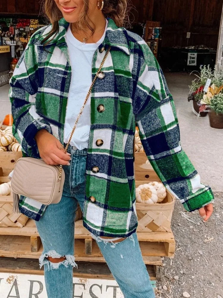 Outwear Plaid Shirt Jacket