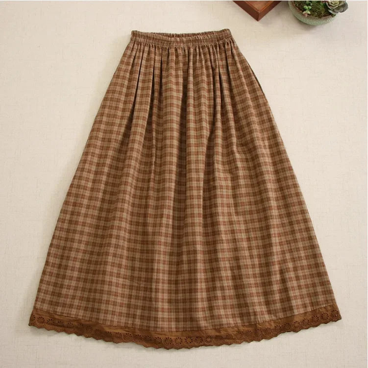 Plaid Vintage Simply Charming Skirt