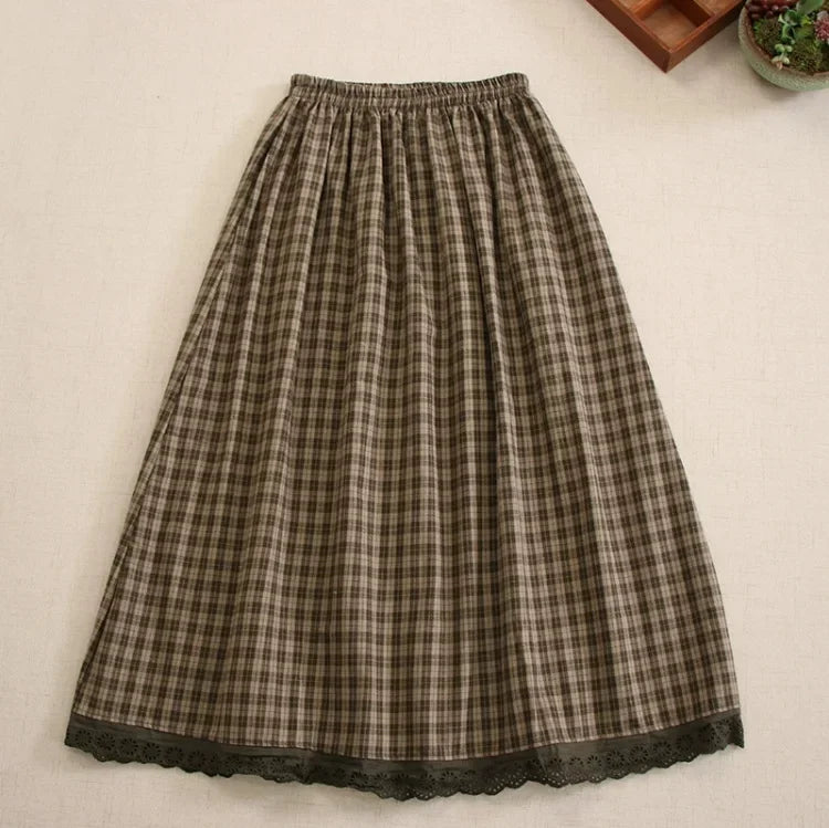 Plaid Vintage Simply Charming Skirt