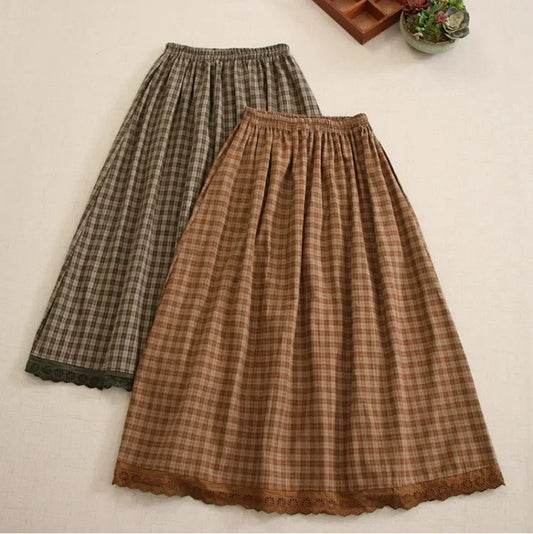 Plaid Vintage Simply Charming Skirt