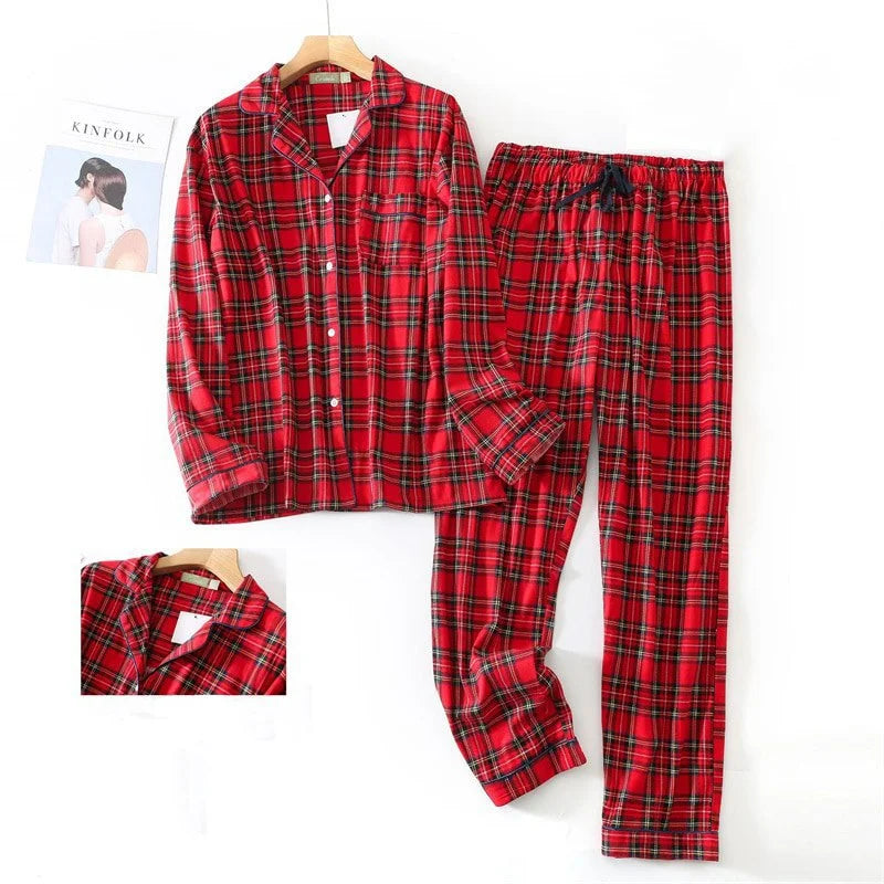 Red Plaid Pyjama Set