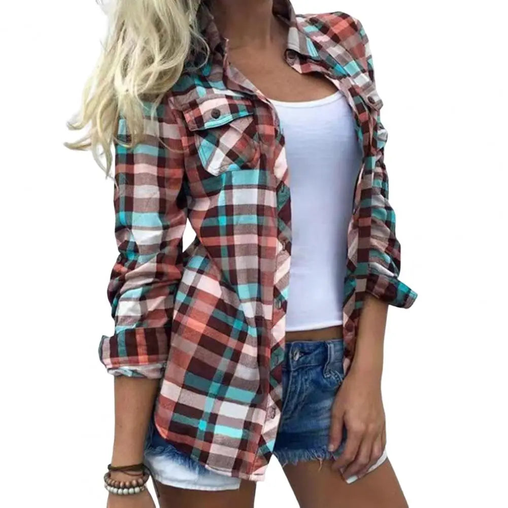 Slim Trendy Plaid Shirt