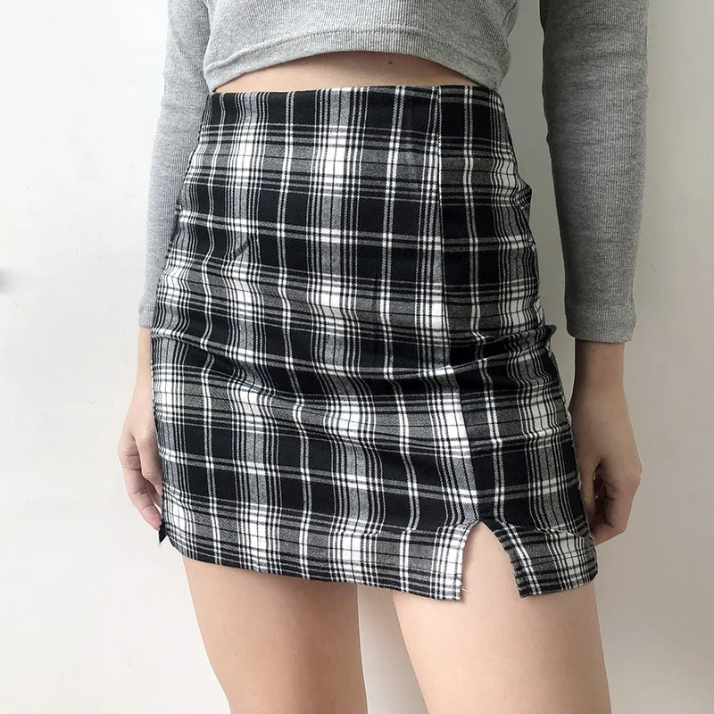 Tartan Vintage Plaid Mini Skirt