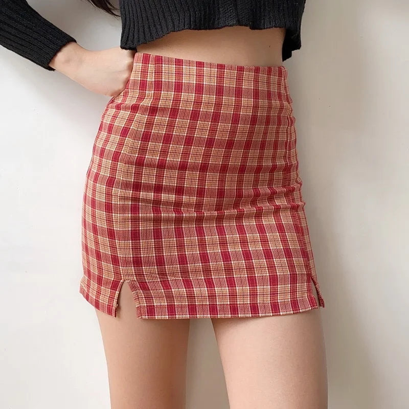 Tartan Vintage Plaid Mini Skirt